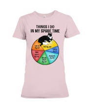 Cat Things i do in my spare time GFY Premium Fit Ladies Tee tile