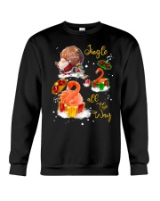 Flamingo gift xmas drop gift for flamingo lovers Crewneck Sweatshirt front