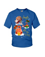 Flamingo gift xmas drop gift for flamingo lovers Youth T-Shirt tile
