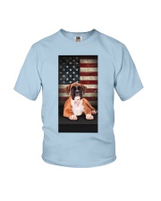 Boxer proud boxer lovers dog moms Youth T-Shirt tile