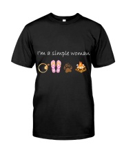 Camping Im a simple woman gift for her Classic T-Shirt front