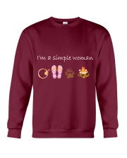 Camping Im a simple woman gift for her Crewneck Sweatshirt tile