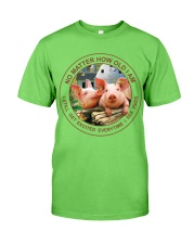 Pig no matter pig lovers Classic T-Shirt tile