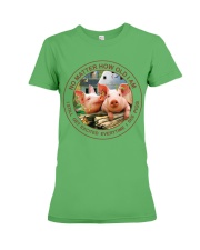 Pig no matter pig lovers Premium Fit Ladies Tee tile