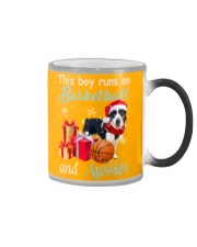 Australian Shepherd this boy gift for dog lovers Color Changing Mug tile