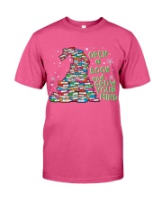 Reading Book Open Your Mind Gift For Book Lover Christmas Premium Fit Mens Tee tile