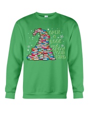 Reading Book Open Your Mind Gift For Book Lover Christmas Crewneck Sweatshirt tile