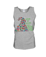 Reading Book Open Your Mind Gift For Book Lover Christmas Unisex Tank tile