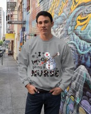 Nurse i love being a nurse gift for you Crewneck Sweatshirt lifestyle-unisex-sweatshirt-front-2
