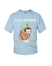 Sloth stuck between sloth lover Youth T-Shirt tile
