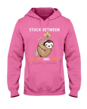 Sloth stuck between sloth lover Hooded Sweatshirt tile
