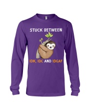 Sloth stuck between sloth lover Long Sleeve Tee tile