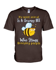 Bee annoying people bee lovers V-Neck T-Shirt tile