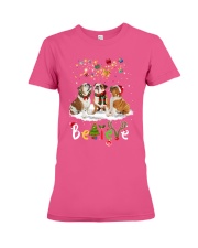 Bulldog believe gift for dog lovers gift for you Premium Fit Ladies Tee tile