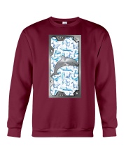 Dolphin cute icon dolphin lovers Crewneck Sweatshirt tile