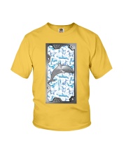 Dolphin cute icon dolphin lovers Youth T-Shirt tile