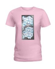Dolphin cute icon dolphin lovers Ladies T-Shirt tile