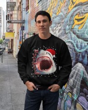Shark fla la la la christmas gift for shark lover Crewneck Sweatshirt lifestyle-unisex-sweatshirt-front-2