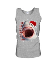 Shark fla la la la christmas gift for shark lover Unisex Tank tile