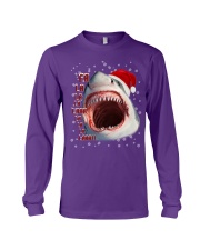 Shark fla la la la christmas gift for shark lover Long Sleeve Tee tile