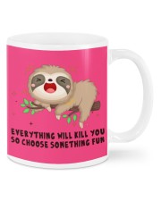 Sloth choose something fun sloth lovers Mugs tile