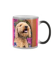 Goldendoodle magical gift for dog mom Color Changing Mug tile