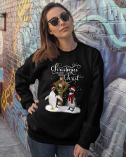 Penguin Christmas begins gift for penguin lovers Crewneck Sweatshirt lifestyle-unisex-sweatshirt-front-3