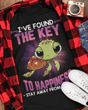 Turtle stay away idiots turtle lovers Classic T-Shirt apparel-classic-tshirt-lifestyle-front-163