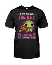 Turtle stay away idiots turtle lovers Classic T-Shirt front