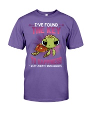 Turtle stay away idiots turtle lovers Premium Fit Mens Tee tile