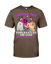 Pomeranians are good gift for dog mom Classic T-Shirt tile