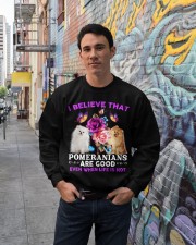 Pomeranians are good gift for dog mom Crewneck Sweatshirt lifestyle-unisex-sweatshirt-front-2