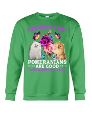 Pomeranians are good gift for dog mom Crewneck Sweatshirt tile
