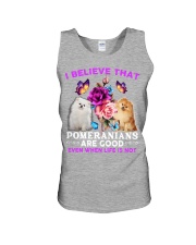 Pomeranians are good gift for dog mom Unisex Tank tile