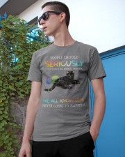 Black Cat People should Seriously Gift for you Classic T-Shirt apparel-classic-tshirt-lifestyle-17