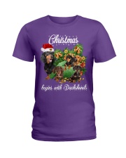 Lp 5 Dachshund box sweater Ladies T-Shirt tile