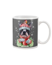 Boston terrier warm winter Mug tile