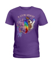 Cavalier king a piece of my heart dog mom Ladies T-Shirt tile
