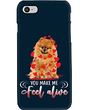 Pomeranian make me feel alive pom lover dog mom Phone Case tile