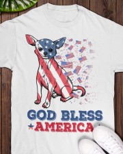 Chihuahua God bless America Gift for u Classic T-Shirt apparel-classic-tshirt-lifestyle-front-160