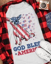 Chihuahua God bless America Gift for u Classic T-Shirt apparel-classic-tshirt-lifestyle-front-163