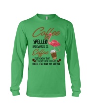 Flamingo until i have had my coffee Long Sleeve Tee tile