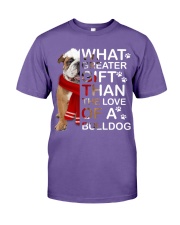 Bulldog what greater gift dog lover Premium Fit Mens Tee tile