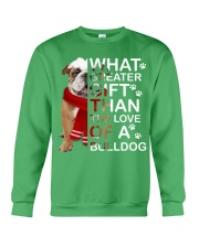 Bulldog what greater gift dog lover Crewneck Sweatshirt tile