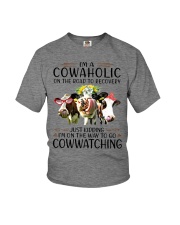 I'm A Cowaholic On The Road To Recovery Youth T-Shirt tile