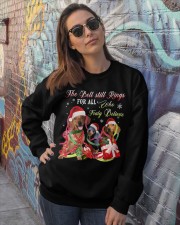 Lp 65 Dachshund the bell still rings sweatshirt Crewneck Sweatshirt lifestyle-unisex-sweatshirt-front-3