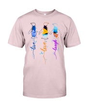 Penguin live love laugh Premium Fit Mens Tee tile