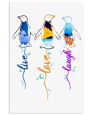 Penguin live love laugh Vertical Poster tile