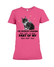Maine coon i am totally cat lovers Premium Fit Ladies Tee tile