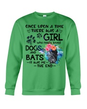 Bat dog it was me the end bat lovers Crewneck Sweatshirt tile
